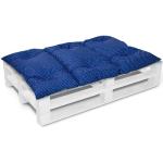 Blaue Sitzkissen & Bodenkissen aus Baumwolle maschinenwaschbar 120x80 