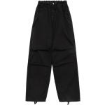 Schwarze Parachute Pants mit Reißverschluss aus Baumwolle für Herren Größe XS 