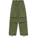 Grüne Elegante Parachute Pants mit Reißverschluss aus Baumwolle für Herren Größe XS 