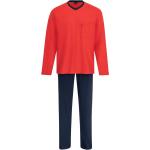 Rote Unifarbene Bio Pyjamas lang für Herren Größe XL 