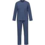 Blaue Bio Pyjamas lang für Herren Übergrößen 