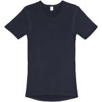 Blaue Kurzärmelige Ammann Kurzarm-Unterhemden für Herren Größe XS 