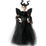Reduzierte Schwarze Teufel-Kostüme aus Mesh für Kinder 