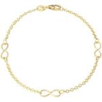 Goldene Elegante Amor Infinity Armbänder & Unendlich Armbänder aus Gold für Damen 