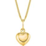 Reduzierte Silberne Amor Goldketten mit Anhänger glänzend aus Gold für Mädchen 
