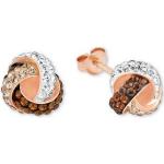 Aprikose Amor Diamant Ohrringe aus Silber mit Diamant für Damen 2-teilig 
