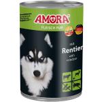 AMORA Dog Fleisch Pur mit Rentier | 6x 400g