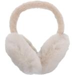 Beige Ohrenschützer & Ohrenwärmer aus Kunstfell für Damen Größe M für den für den Winter 