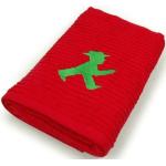 Rote Motiv Ampelmann Handtücher aus Baumwolle 50x100 