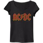 Anthrazitfarbene AMPLIFIED AC/DC Damenfanshirts Größe M 