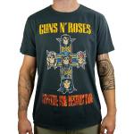 Reduzierte Anthrazitfarbene AMPLIFIED Guns N' Roses T-Shirts für Damen Größe XXL 