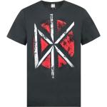 Amplified Dead Kennedys Distressed Logo Mens Charcoal Short Sleeved T-shirt