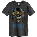 Graue AMPLIFIED Guns N' Roses Herrenbandshirts aus Baumwolle maschinenwaschbar Größe S 