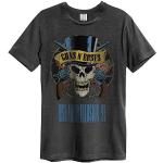 Anthrazitfarbene AMPLIFIED Guns N' Roses Herrenbandshirts aus Baumwolle Größe L 