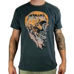Anthrazitfarbene AMPLIFIED Metallica Herrenbandshirts Größe S 