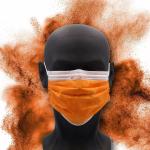 Orange AMPri Mundschutzmasken & OP-Masken Einweg 50-teilig 