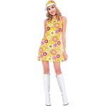Gelbe Blumenmuster Amscan Hippie-Kostüme & 60er Jahre Kostüme für Kinder 