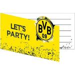 Reduzierte Amscan BVB Einladungskarten & Einladungen 8-teilig für Partys 