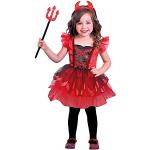 Reduzierte Rote Amscan Teufel-Kostüme für Kinder 