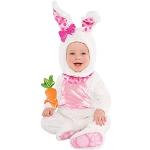 Rosa Gepunktete Amscan Bunny-Kostüme für Kinder 