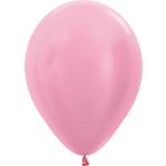 Pinke Amscan Ballons aus Kunststoff biologisch abbaubar 50-teilig 