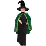 Amscan Hexen-Kostüm »Professor McGonagall Kostüm für Kinder - Grün, Magierin Zauberin aus Harry Potter«, schwarz