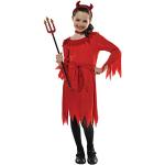Rote Amscan Midi Teufel-Kostüme für Kinder 
