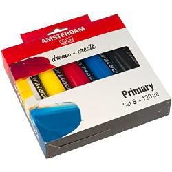 Amsterdam Standard Series Acrylfarbe Primärset | 5 x 120 ml