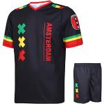 Amsterdam Trikot Set - Marley - Kinder und Erwachsene - Jungen - Fußball Trikot - Fussball Geschenke - Sport t Shirt - Sportbekleidung - Größe 140