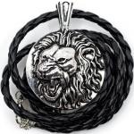 Amulette mit Löwen-Motiv 