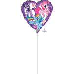 Anagram - Foil Mini 9"-23 cm My Little Pony Heart-Si Gonfia Luftballon, mehrfarbig, 7A2479809