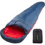 anaterra® Schlafsack MyNature - 3 Jahreszeiten, bis 5 Grad, 230 cm, Wasserdicht, Warm, 2 Wege Reißverschluss, Blau - Deckenschlafsack