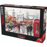 Anatolian 3937 puzzle 2000 pcs. Winter in London by Macneil Studio (2000 Teile)