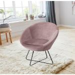 Reduzierte Altrosa Skandinavische andas Lounge Sessel aus Holz gepolstert Breite 50-100cm, Höhe 50-100cm, Tiefe 50-100cm 