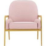 Reduzierte Rosa Unifarbene andas Nachhaltige Lounge Sessel aus Buche Breite 50-100cm, Höhe 50-100cm, Tiefe 50-100cm 