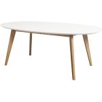 Beige Moderne Andersen Furniture DK10 Ovale Kulissentische geölt aus Massivholz ausziehbar Breite 100-150cm, Höhe 50-100cm, Tiefe 150-200cm 