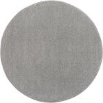 Graue Moderne Runde Runde Teppiche 133 cm aus Kunstfaser 