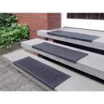 Andiamo Stufenmatte »Gummi«, rechteckig, Höhe 7 mm, Gummi-Stufenmatten, Treppen-Stufenmatten, In- und Outdoor geeignet, 5 Stück in einem Set, schwarz