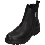 Schwarze Casual Andrea Conti Runde Ankle Boots & Klassische Stiefeletten mit Reißverschluss aus Glattleder für Damen Größe 42 
