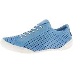 Blaue Andrea Conti Low Sneaker mit Schnürsenkel aus Leder für Damen Größe 38 für den für den Sommer 