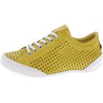 Gelbe Andrea Conti Low Sneaker mit Schnürsenkel für Damen Größe 36 