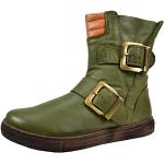Andrea Conti Damen Boot Mode-Stiefel, Oliv/Cognac, 38 EU