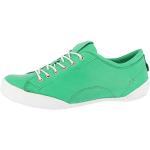 Grüne Andrea Conti Low Sneaker mit Schnürsenkel aus Leder für Damen Größe 39 