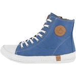 Cobaltblaue Andrea Conti High Top Sneaker & Sneaker Boots mit Reißverschluss aus Leder leicht für Damen Größe 38 