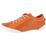 Orange Andrea Conti Low Sneaker mit Schnürsenkel aus Leder für Damen Größe 39 für den für den Sommer 