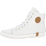 Reduzierte Weiße Andrea Conti High Top Sneaker & Sneaker Boots mit Reißverschluss aus Leder leicht für Damen Größe 38 