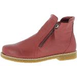 Rote Andrea Conti Ankle Boots & Klassische Stiefeletten mit Reißverschluss aus Leder für Damen Größe 40 