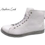 Reduzierte Weiße Andrea Conti Damenschuhe mit Schnürsenkel aus Leder Größe 39 