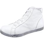 Reduzierte Weiße Andrea Conti High Top Sneaker & Sneaker Boots mit Reißverschluss aus Leder für Damen Größe 42 