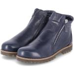Blaue Andrea Conti Runde Blockabsatz Ankle Boots & Klassische Stiefeletten aus Leder für Damen Größe 42 
